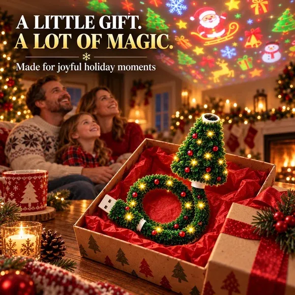 🎄🎅Christmas Ceiling Projection Light – 6 Magical Holiday Designs In One Lamp