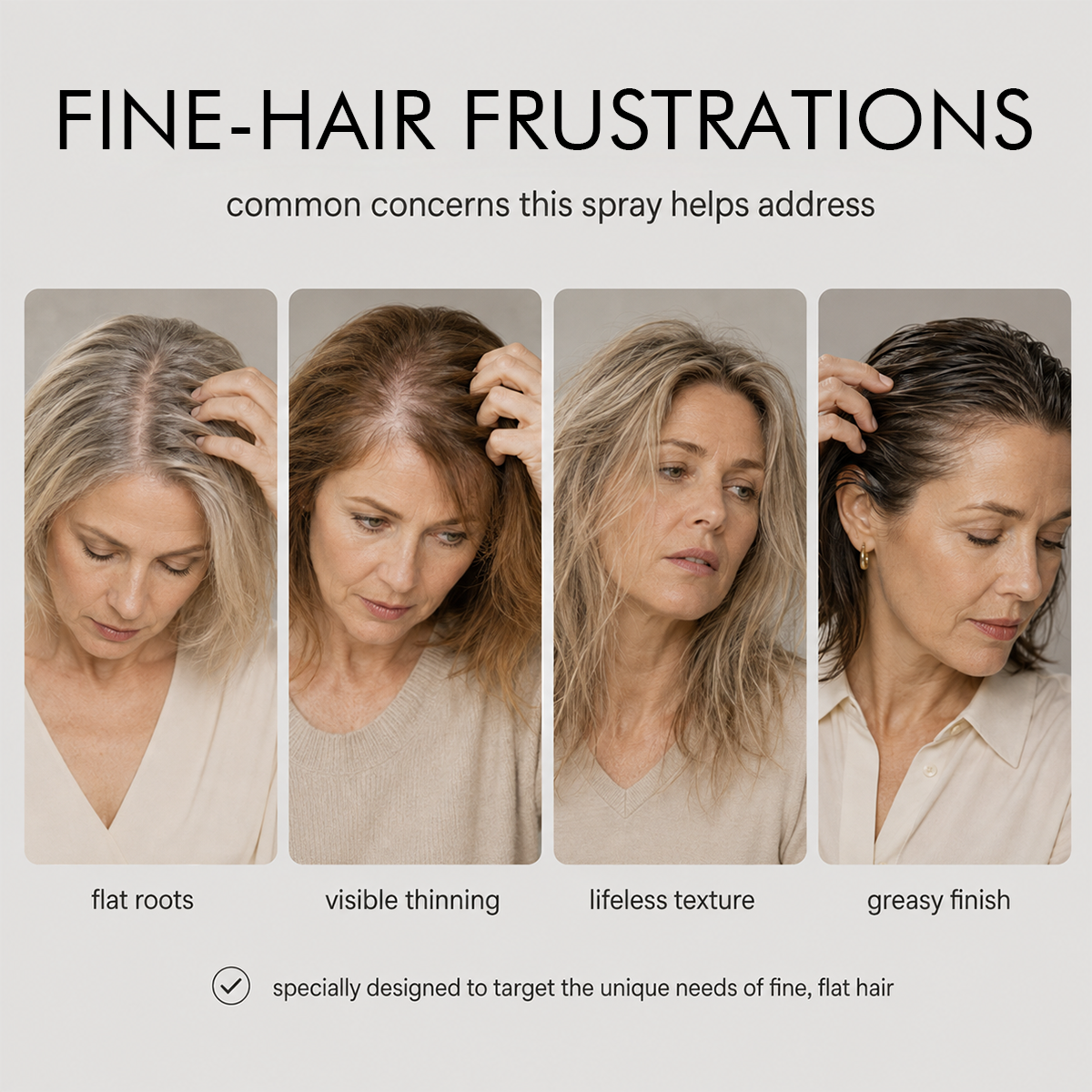 Fluffy Hair Shaping Spray - Long Lasting Volumizing Mist with Peach Fragrance