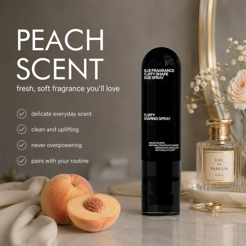 Fluffy Hair Shaping Spray - Long Lasting Volumizing Mist with Peach Fragrance