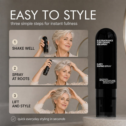 Fluffy Hair Shaping Spray - Long Lasting Volumizing Mist with Peach Fragrance