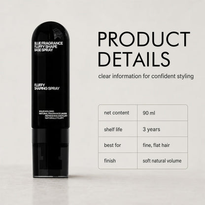 Fluffy Hair Shaping Spray - Long Lasting Volumizing Mist with Peach Fragrance