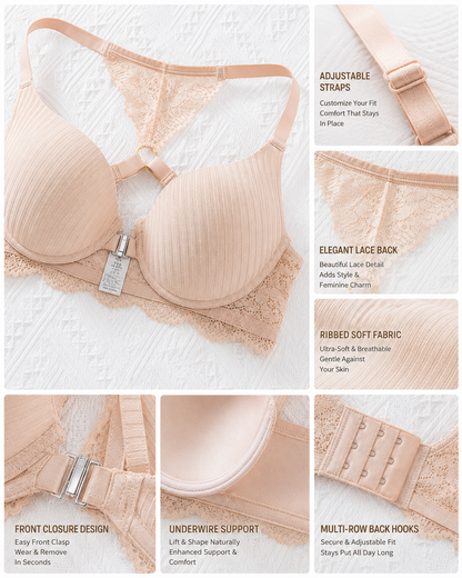 Sexy Front-Closure Lace Bra