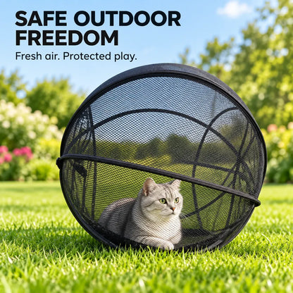 ⏳ Last Day 49% OFF – 🐱 Pop Up Cat Playpen | 32-Inch Breathable Mesh Enclosure for Indoor & Outdoor Use 🌿