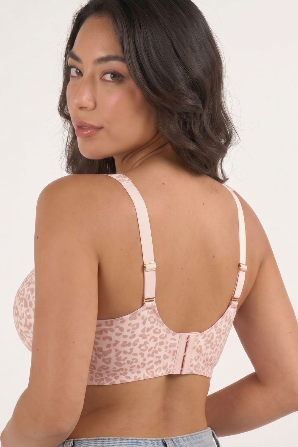 Seamless V-Neck Wireless Full Support Jelly Bra